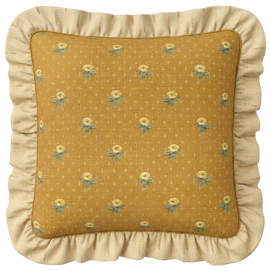 Maggie Yellow on Yellow Pillow