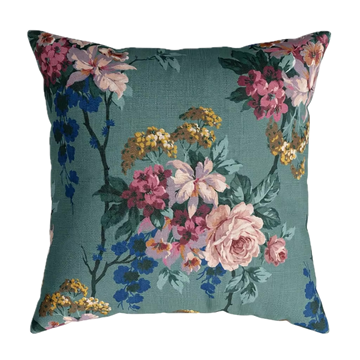 Marlene Multi on Blue Pillow