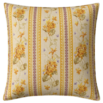 Ruth Yellow and Purple Pillow
