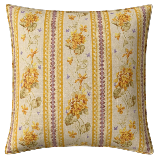 Ruth Yellow and Purple Pillow